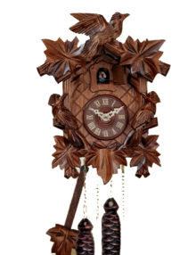 Reloj de cucu cuarzo MUSICAL 26cm Reloj de cuco Selva Negra, impresionante,  molino y bebedores, reloj de cuco 446-QMT - RelojesDECO