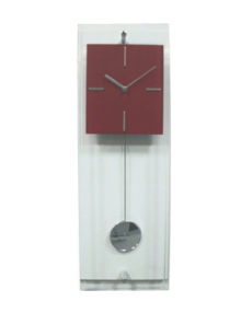 reloj pared pendulo rojo