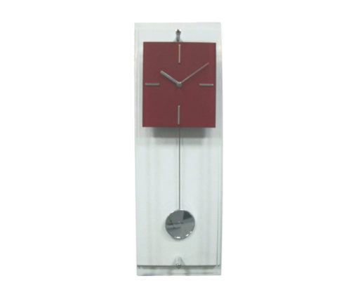 reloj pared pendulo rojo