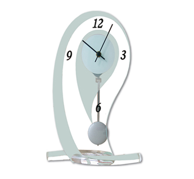 Reloj de sobremesa, reloj de mesa SARS, reloj mesa moderno, maquinaria  cuarzo, fabricado en cristal 35cm - RelojesDECO