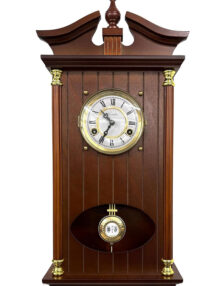 Reloj de péndulo de pared SONIA MECANICO precioso reloj de pared, en madera y cristal, MECANICO suena medias y enteras 31 dias
